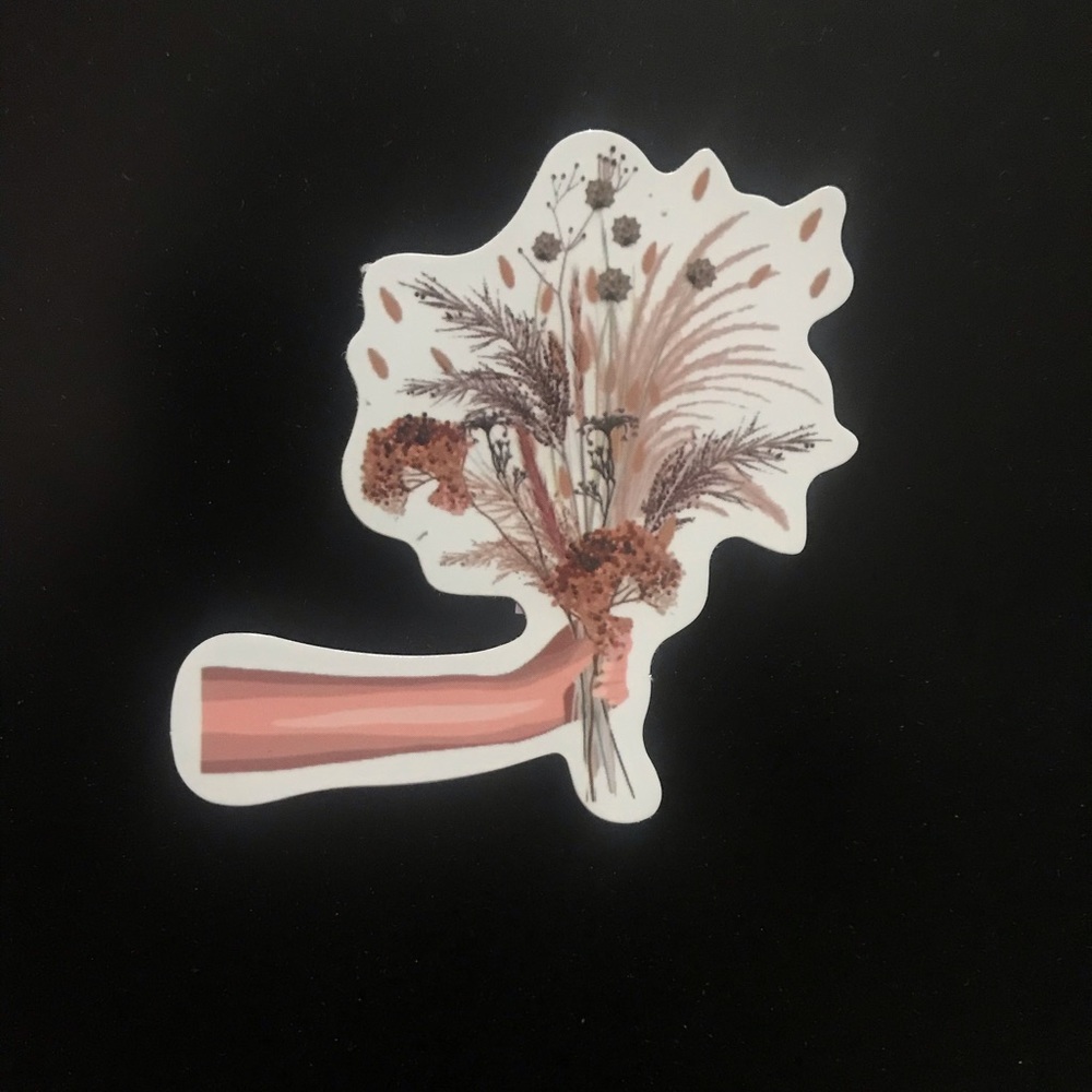 Wheat Flower Bouquet Sticker